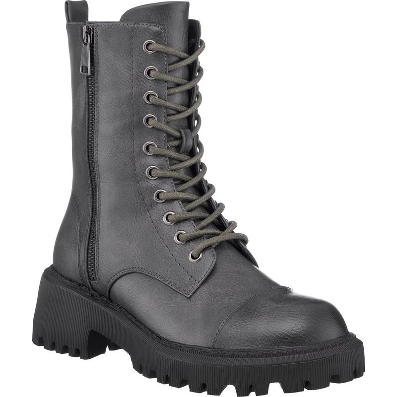 GC Shoes McKay Lace-Up Zipper Accent Combat Boots, 1 of 6