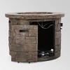 Stillwater Outdoor Circular Fire Table Natural Stone - Christopher Knight Home - 3 of 4