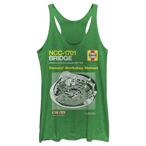 Women's Star Trek: The Original Series USS Enterprise NC-1701 Bridge Owners Manual Racerback Tank Top - 1 of 4