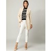 INSPIRE CHIC Women's Regular Fit Notched Lapel Long Sleeve Buttoned Classic Coat - 2 of 4