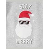 The Children's Place Baby Matching Family Glow In The Dark Christmas Long Raglan Sleeve Stay Merry Snug Fit Cotton Pajamas - 3 of 4