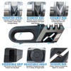 5 Star Super Deals Handheld Knife Sharpener - Multi Function Kitchen 4 in 1 w/ Adjustable Ceramic, Tungsten Steel, Diamond Rod & Scissor Sharpener - 2 of 4