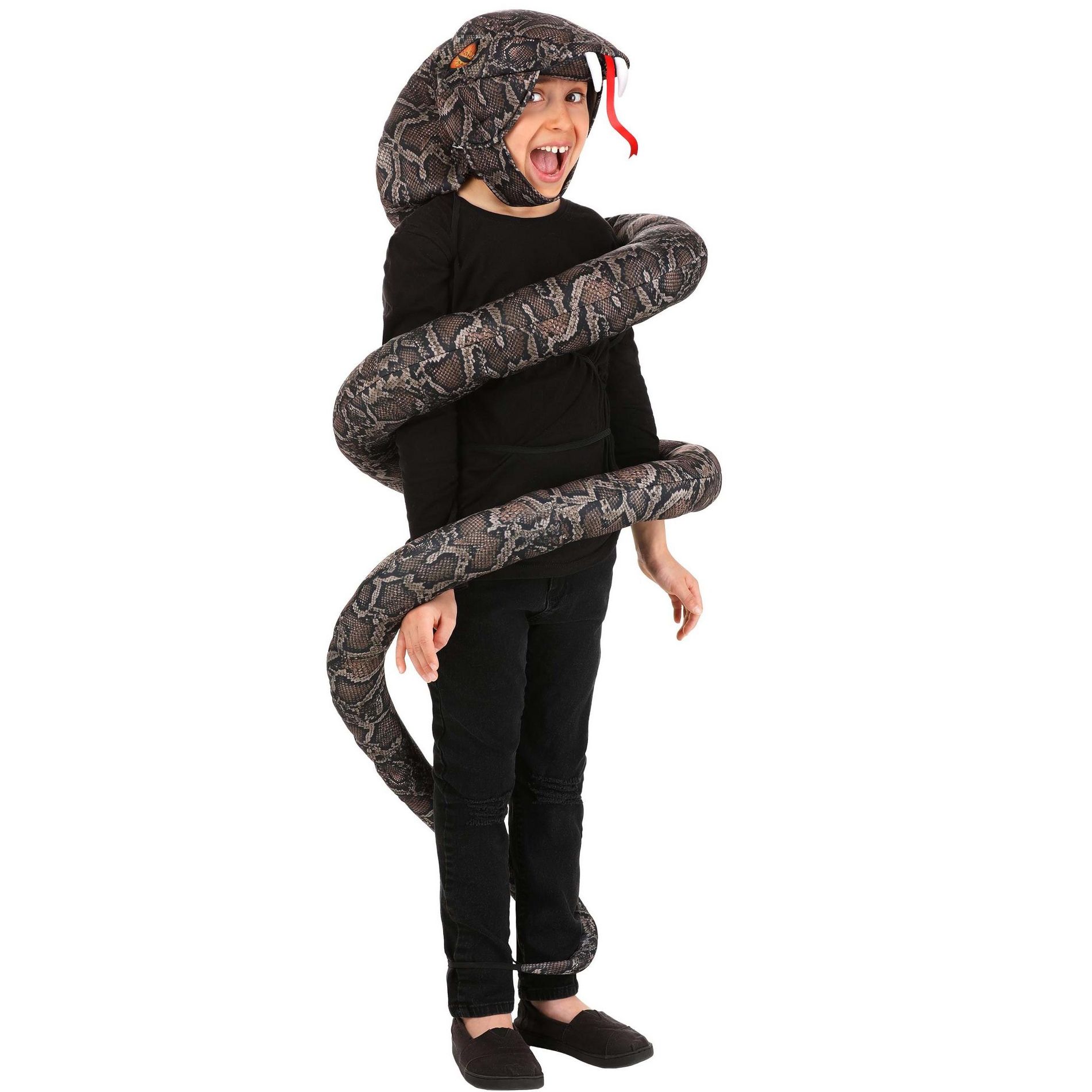 HalloweenCostumes.com One Size Fits Most Kid's Slithering Snake Costume | Animal Halloween Costumes, Brown/Black/Red