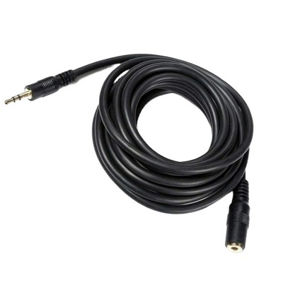Insten 3.5mm Audio Cable, Male To Male, Trrs Stereo With Microphone, Nylon  Braided Jacket, 6 Feet, Black : Target