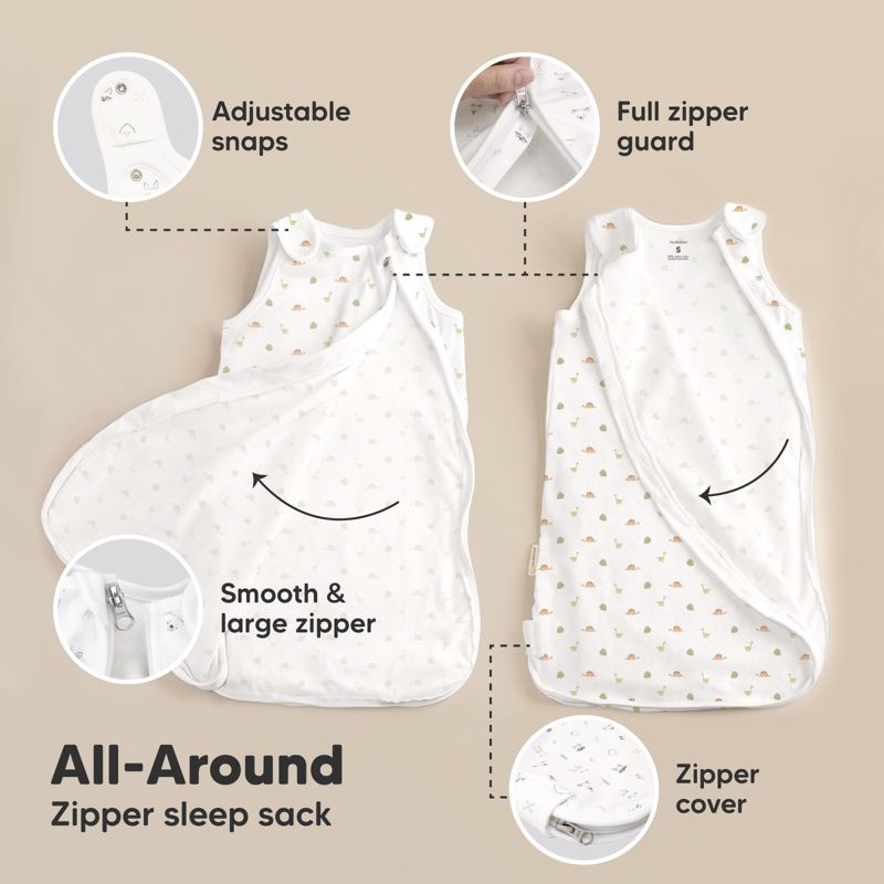 KeaBabies 2-Pack Sleep Sacks for Babies, Soothe Sleeping Sack Wearable Blanket, Infant, Toddler, Newborn Swaddle Sack, 4 of 11