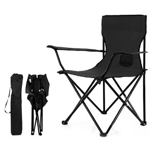 Foldable Camping Chair with Cup Holder & Carrying Case - 1 of 3