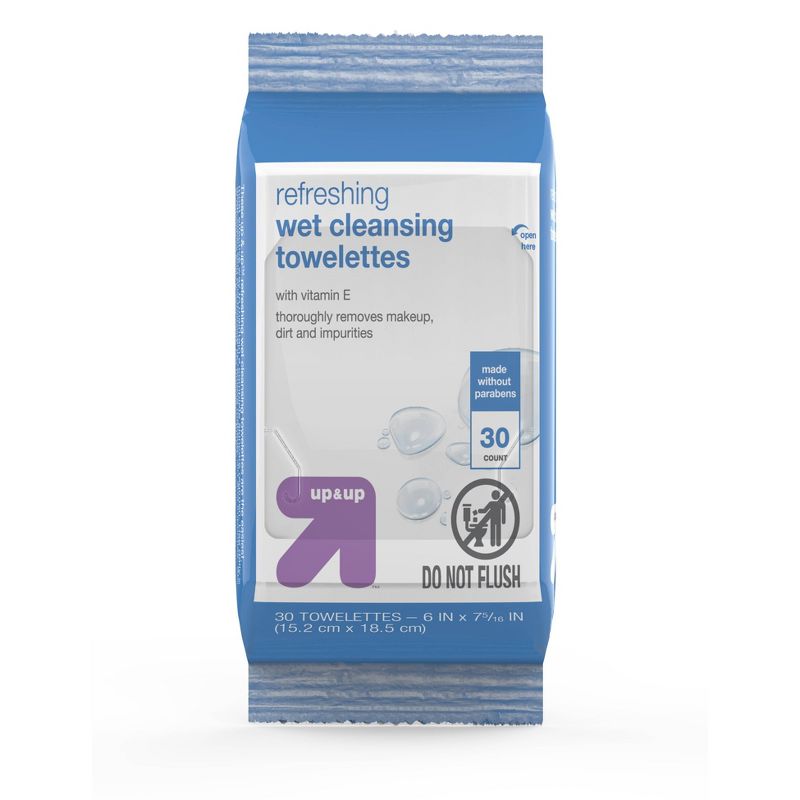 Makeup Remover Cleansing Towelettes - 30ct - up & up™, 1 of 10