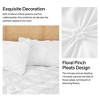 BAGOKIE 3 Pieces Floral Pinch Pleat Bed in a Bag Comforter Set for All Season - 3 of 4