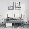 vidaXL Black Full Metal Bed Frame with Headboard & Slats, No Mattress, Easy Assembly - 3 of 4
