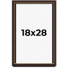 PosterPalooza | Modern Shadow Box 1" Depth Brown Picture Frame - UV Acrylic, Backing, Hanging Hardware - 2 of 4