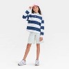 Girls' Long Sleeve Rugby Stripe Shirt - art class™ - 3 of 3