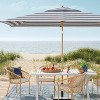 6'x10' Rectangular Cabana Stripe Outdoor Patio Market Umbrella with Light Wood Pole - Threshold™ - 2 of 4