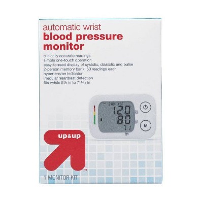 Fleming Supply Digital Blood Pressure Upper Arm Cuff With Lcd Display For  Monitoring Hypertension - Black : Target