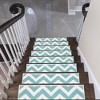 SussexHome Traverse Design Cotton Anti-Slip Stair Treads, 9” X 28“ - 2 of 4