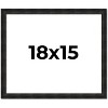 PosterPalooza | 18x15 Thin Barnwood Picture Frame, UV Acrylic, 2 Finishes - Grey and Black - 2 of 4