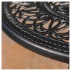 Santa Maria 3-piece Cast Aluminum Patio Bistro Bar Set - Copper - Christopher Knight Home: Weather-Resistant, 2 Arm Chairs - 3 of 4