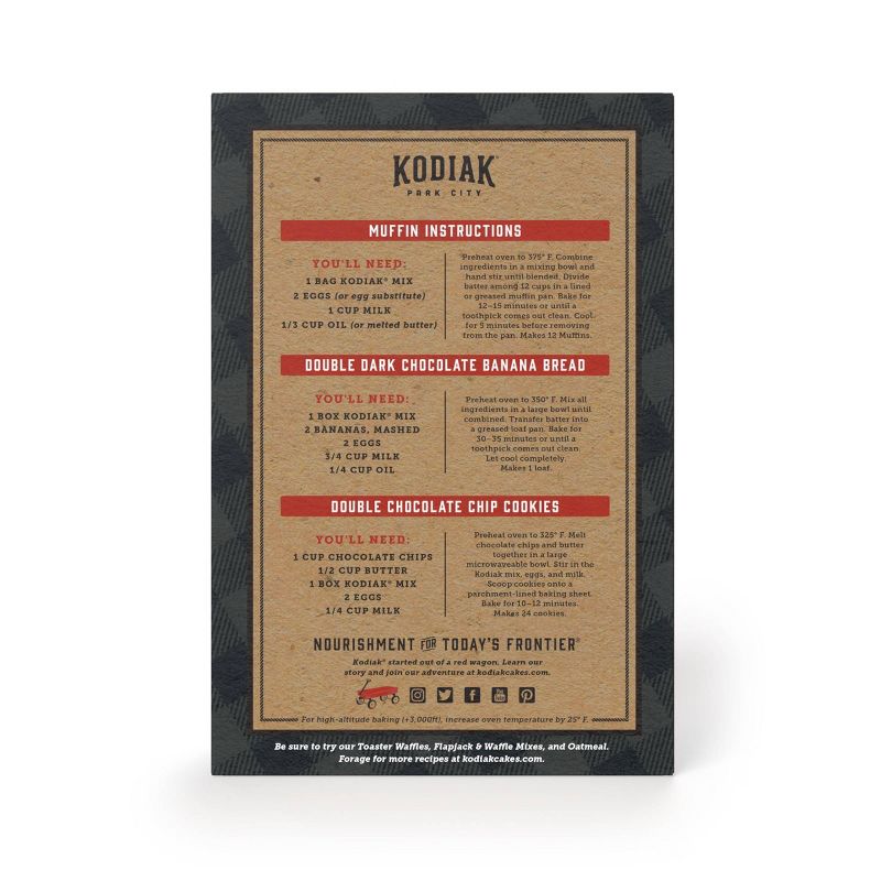 Kodiak Protein-Packed Muffin Mix Double Dark Chocolate - 14oz, 3 of 10
