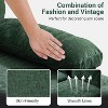 Karl Home |111.2  in. W Pillow Top Arm 3-Piece U-shaped Chenille Sectionals in Green - 3 of 4