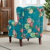 Hrinhom 28"W Modern Accent Chair ,Upholstered Armchair, Floral Design Single Sofa Chair - 3 of 4