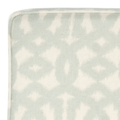 Gray Geometric Patterned Birch Wood Slipper Chair
