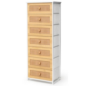 Crestlive Products Tall Dresser for Bedroom 7-Drawer Fabirc Storage Tower Chests of Drawers for Bedroom - 1 of 4