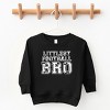 The Juniper Shop Littlest Football Bro Toddler Sweatshirt - 5/6T - Black - 2 of 4