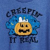 Women's - Peanuts - Creepin It Real Halloween Short Sleeve Graphic T-Shirt - 2 of 4