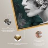 Art Remedy Hidden Golden Butterflies in Emerald Gold Fashion Wall Art Framed - 4 of 4