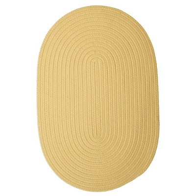Colonial Mills Boca Raton - Pale Banana 3 Ft x5 Ft Oval Rug Indoor/Outdoor 100% Polypropylene