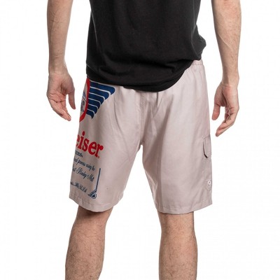 Budweiser Mens Budweiser King of Beers Vintage Logo Swim Board Shorts - Small — фото 3