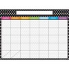 Ashley Productions® Smart Poly® PosterMat Pals™ Space Savers, 13" x 9-1/2", BW Dots Calendar, Pack of 10 - 2 of 3