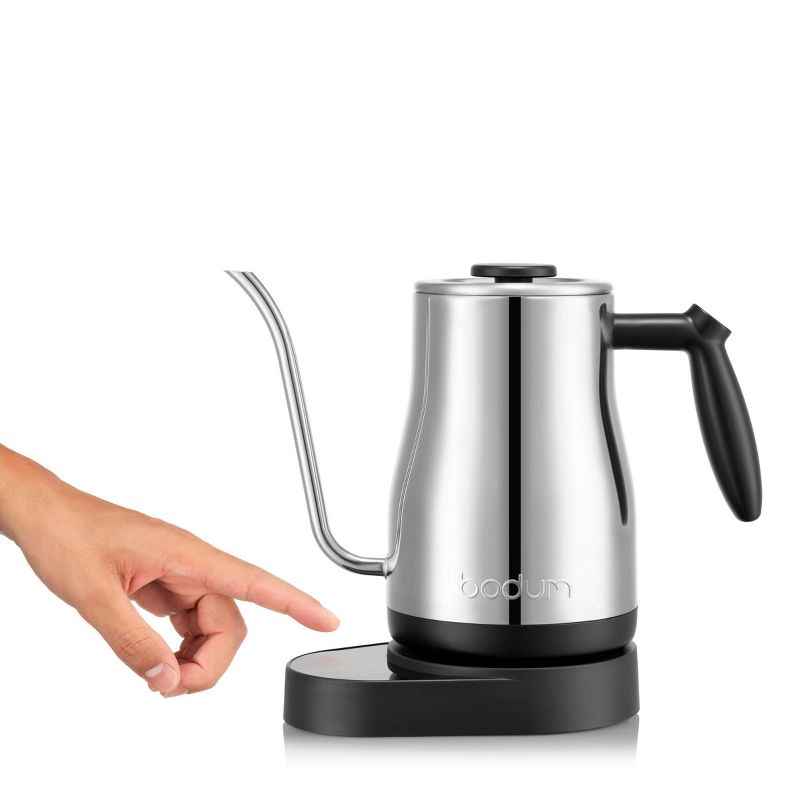 Bodum 34oz Electric Bistro Gooseneck Water Kettle With Temperature Control Stainless Steel, 4 of 12
