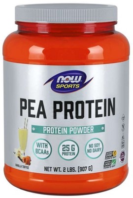 Pea Protein Vanilla Toffee by Now Foods  -  2 lbs Powder