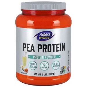 Pea Protein Vanilla Toffee by Now Foods  -  2 lbs Powder - 1 of 2