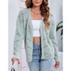Women's Lightweight Crochet Cardigan Long Sleeve Hollow Out Kint Sweaters - 4 of 4