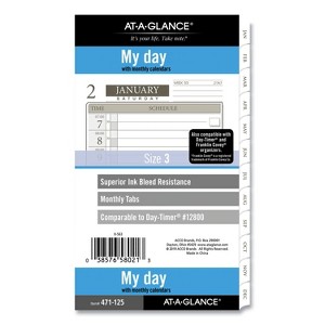 1-Page-Per-Day Planner Refills, 6.75 x 3.75, White Sheets, 12-Month (Jan to Dec): 2026 - 1 of 4
