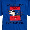 Men's - Peanuts - Sweeter Than Pumpkin Pie Short Sleeve Graphic T-Shirt - 2 of 4