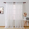 Deconovo Sheer Line with Dots Curtains(2 Panel) - 4 of 4