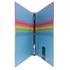Continental Accessory Rainbow Glitter 1" 3 Paper Ring Binder Striped - 4 of 4