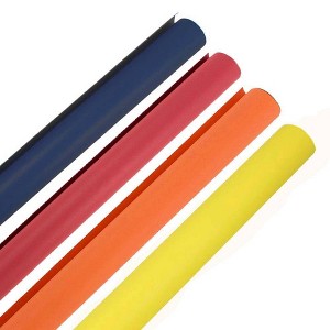 JAM PAPER Autumn Assortment Matte Gift Wrapping Paper Roll - Set of 4 packs of 25 Sq. Ft.: Multicolor Solid for All Occasions - 1 of 4