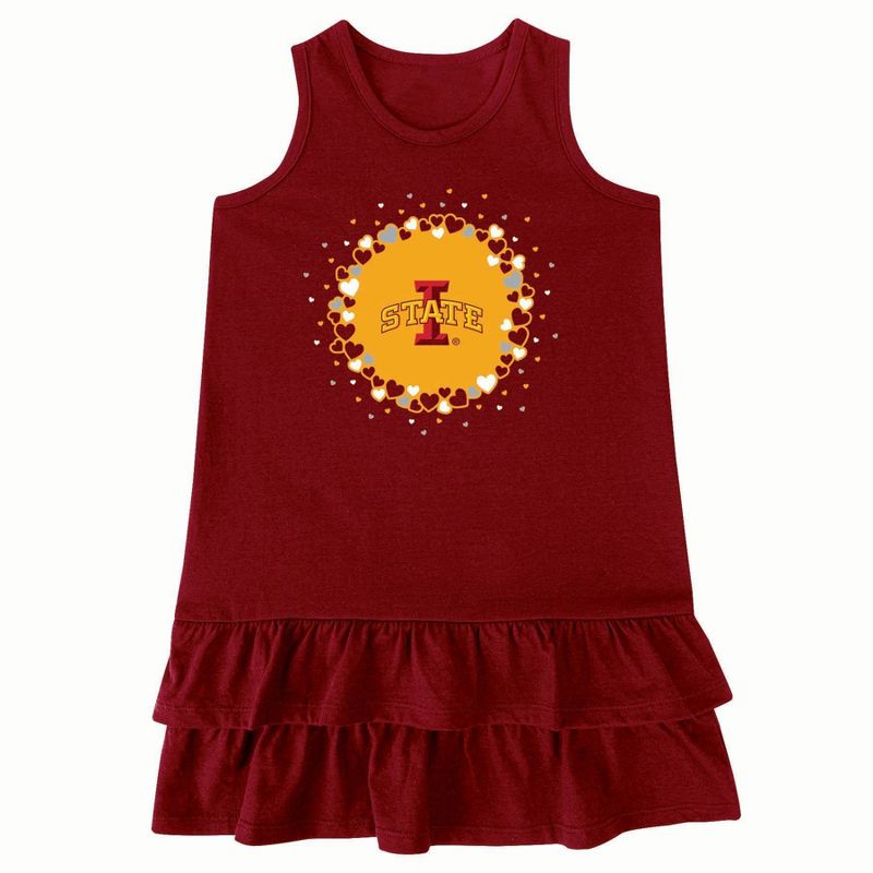 NCAA Iowa State Cyclones Girls&#39; Infant Ruffle Dress, 1 of 4