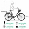 Gulches 7 Speed City Bike With Basket , Steel Frame,Multiple Colors 26 Inch Girls Bicycle - 4 of 4