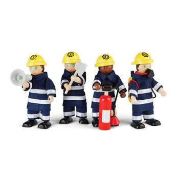 Bigjigs Firefighters Figurines, Set of 4