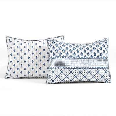 Lush Decor Full/Queen 3pc Monique Stripe Quilt Set Navy/White - Lush Décor — фото 5