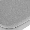 GlasFlength Ottomans and Benches Oval Storage Bench with Rubber Wood Legs Simple Fashion Design for Modern Living Spaces, Gray, 44"*16.15"*9.5" - 4 of 4