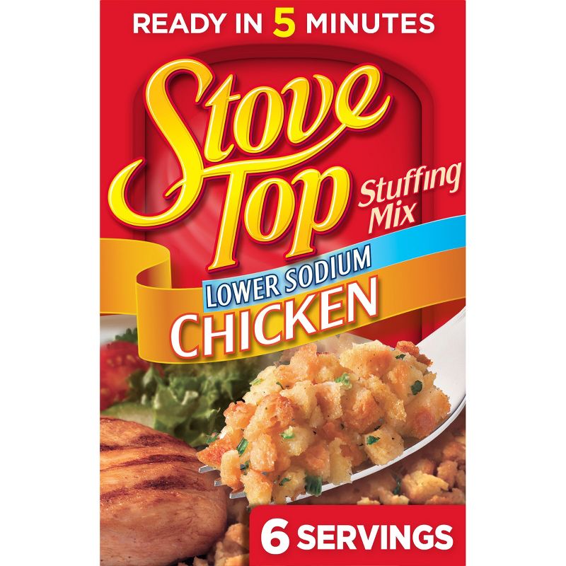 Stove Top Lower Sodium Stuffing Mix for Chicken 6oz, 1 of 11