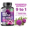 Milk Thistle Supplement for Liver Detox and Cleanse 1000mg, Milk Thistle Extract - 60 Count;120 Count - 3 of 4