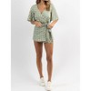 Women's GINGHAM WRAP ROMPER - day + moon - 2 of 4