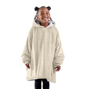 The Bare Homey - Kids Wearable Blanket - Fleece Side Pockets - 1 of 4