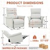 Manual Rocker Recliner Accent Chair with Arm,Single Sofa Recline Chiar for Small Spaces Living Room Office-Tanpinhause - 4 of 4